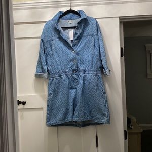 XL American Eagle denim romper 3/4 sleeve.